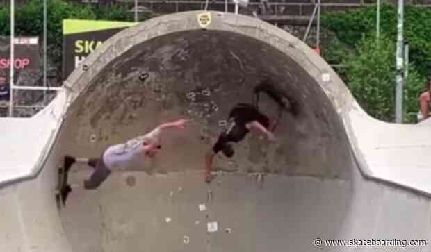Too Close For Comfort: This Sketchy Doubles Cradle Carve Is Hectic To Watch