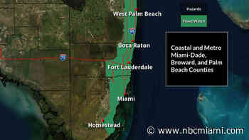 Flood Watch, Severe T-Storm Warning Issued for South Florida: Track on Doppler 6000