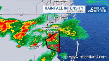Tornado Warning Issued for Portion of Miami-Dade: Track on Doppler 6000