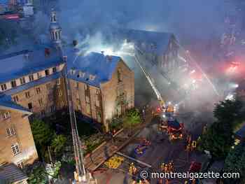 Photos: Five-alarm fire destroys Montreal heritage building