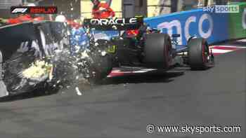 Perez out of Monaco qualifying after huge crash!