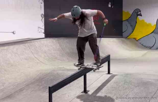 Defying Expectations: Blind Skater's Admirable Battle To Land Boardslide on Handrail Is Epic