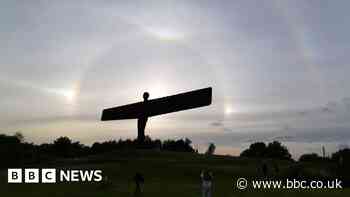 Sun halos, arcs and upside-down rainbows seen across England