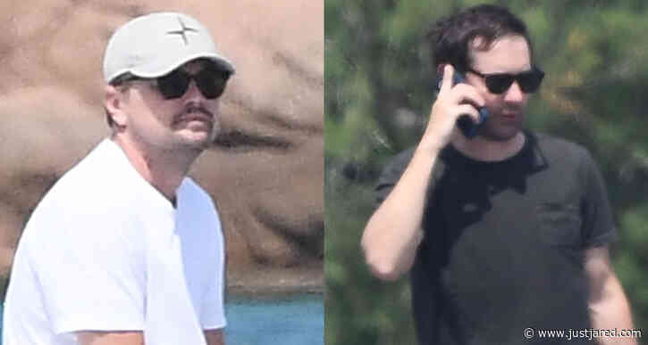 Leonardo DiCaprio & Tobey Maguire Vacation with Friends in Italy