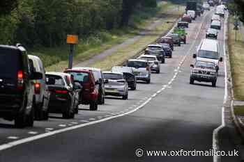 A44 severe delays near Oxford increasing