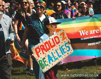 Crowds join march to fly the flag for second Witney Pride