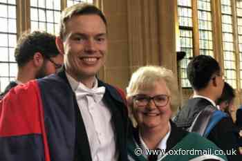 Oxford University graduation for mum and son on the same day