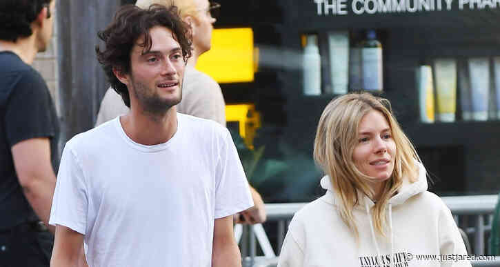 Sienna Miller & Boyfriend Oli Green Hold Hands While Picking Up Pastries in NYC