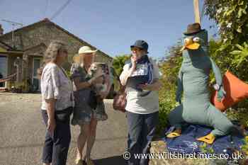 Wiltshire scarecrow trail draws crowds for cartoon capers