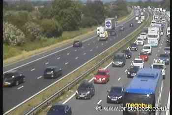 M4 lane closed after car and lorry crash near Bristol - updates