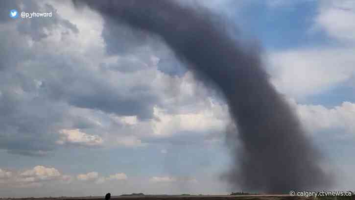 Funnel cloud spotted in Stettler area; Environment Canada issues brief warning