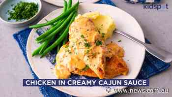 Chicken in creamy cajun sauce