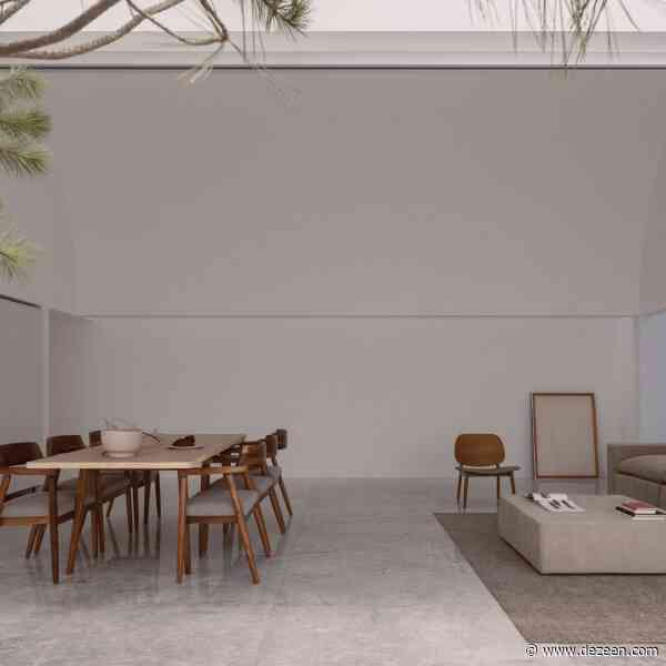 HW Studio creates austere white home in Mexico to evoke "sense of security"