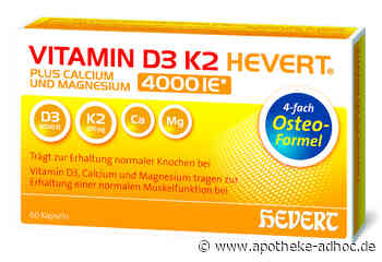 Vitamin D3 K2 Hevert plus Calcium und Magnesium 4000 IE