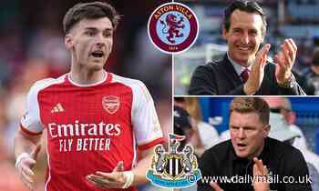 Aston Villa to rival Newcastle for the signing of Arsenal left-back Kieran Tierney this summer
