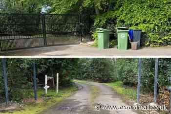 Resident installs metal gates blocking access to M40