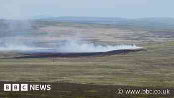 Marsden Moor: Fire crews return as moorland blaze reignites