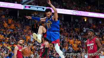 Nuggets dominate Heat in franchise's first NBA Finals game