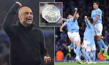 Who will Man City play in the Community Shield if they win FA Cup final?