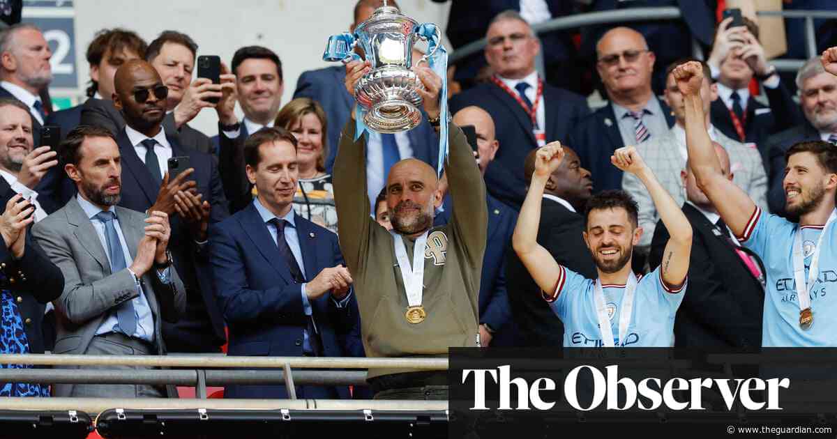‘One more to go’: Pep Guardiola urges Manchester City to seal historic treble