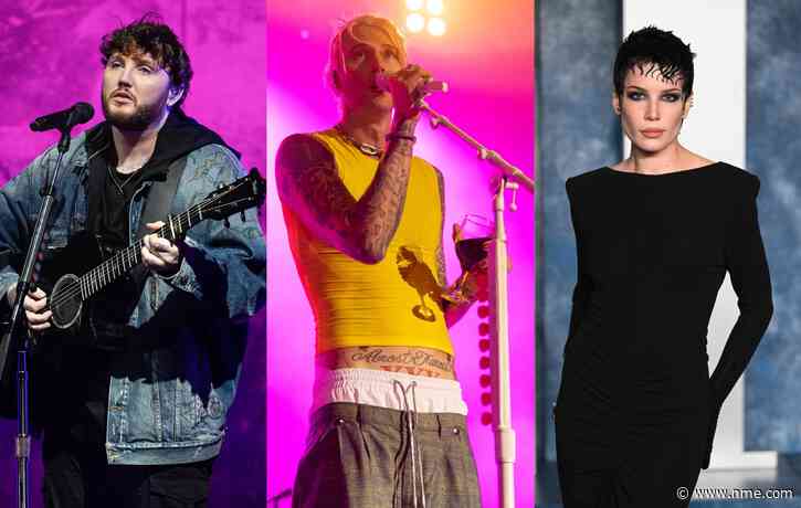 Machine Gun Kelly joined onstage by Halsey and James Arthur at London’s Royal Albert Hall