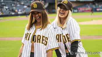 Ariana Madix, Scheana Shay Throw Out First Pitch for Padres Game