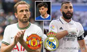 Real Madrid want Harry Kane to replace Karim Benzema as they join Man United in £100m race