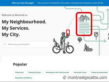 Bill 96 banner vanishes from city of Montreal's website