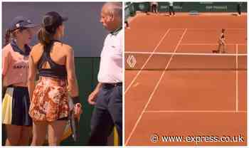 French Open star makes apology to ball girl for 'unfortunate mishap' after hitting her