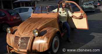 Frenchman's one-of-a-kind wooden car fetches a record price at auction
