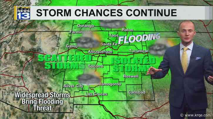 Heavy rain chance returns Tuesday afternoon