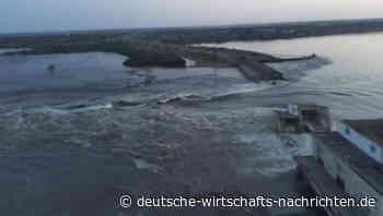 Staudamm in der Ukraine schwer beschädigt: Sprengung oder Beschuss?