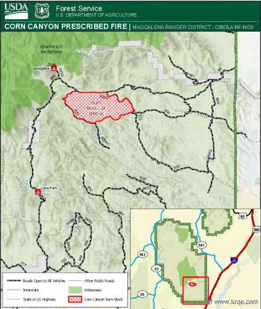 Fire crews plan prescribed burn on Corn Canyon, in Cibola National Forest