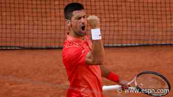 Djokovic drops 1st set, but rallies to reach semis