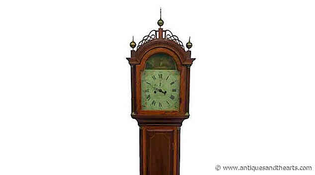 Aaron Willard Tall Case Clock Leads Carlsen Gallery Sale