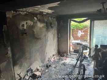 Clacton: Tumble dryer fire leaves family homeless