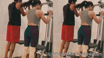 Samantha Ruth Prabhu says she is 'always happy to share pain' as she does calf raises in gym