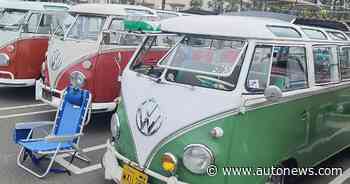 VW celebrates iconic bus with beach party