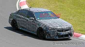 BMW M5 spy photos show off aggressive front bumper