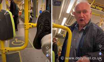 Eshay on Melbourne tram gloated argument with an older man - as he's labelled a troublemaker