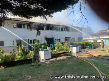 Four terraced houses gutted by fire in North Finchley