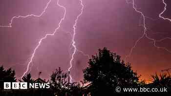 Thunderstorm weather warning issued by Met Office