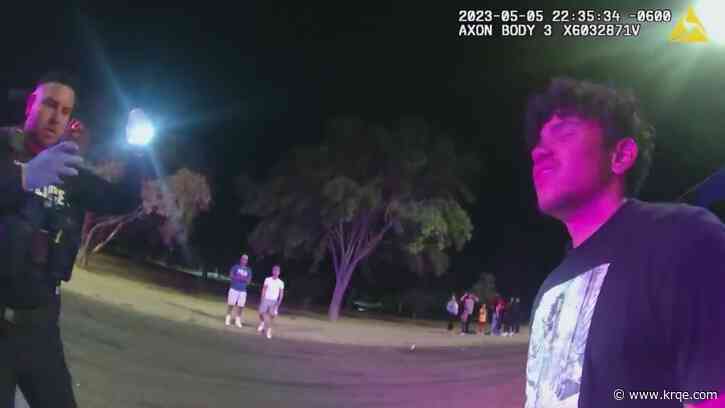 VIDEO: New Mexico teen throws beer bottle at police