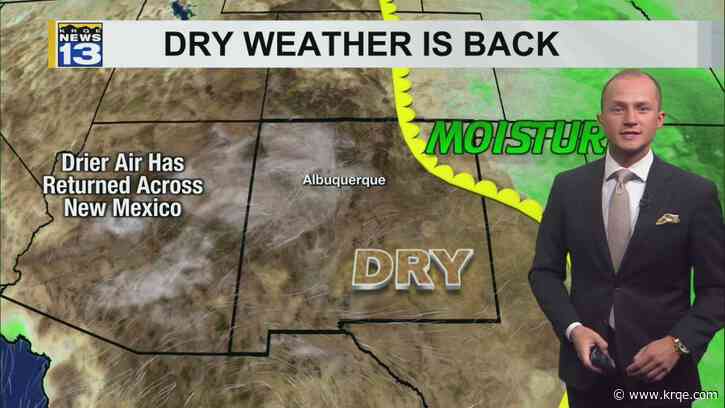 Drier weather has returned