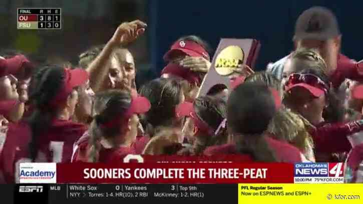 'When you're doing 3 peats, that's historic'; OU fans react to WCWS title 