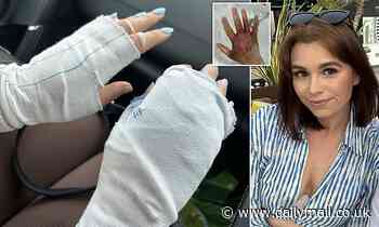 Giant hogweed burns force mother to return early from her Spanish holiday and wear gloves when out