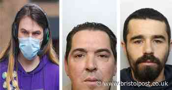 The faces of nine criminals jailed in Bristol over the last nine months