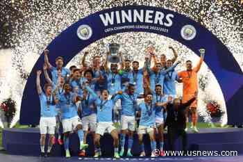Soccer-Man City Hang Tough to Beat Inter and Complete the Treble