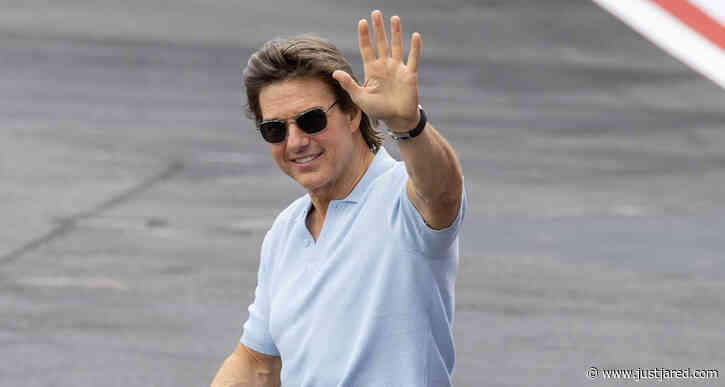 Tom Cruise Leaves London Via Helicopter After 'Mission: Impossible - Dead Reckoning Part One' Premiere