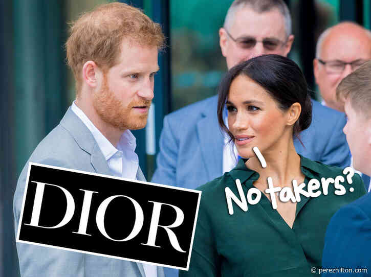 Meghan Markle NOT Working With Dior -- Or ANY Fashion House -- Because Of Her 'Toxicity'?!